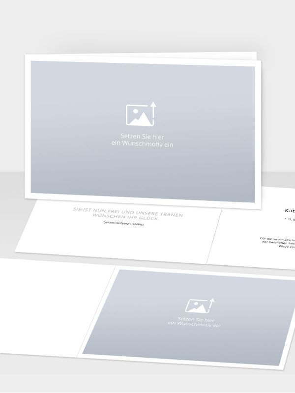 Erinnerungs-Klappkarte (148 x 105 mm, Din A6) | Freies Design | EB_4Q_100