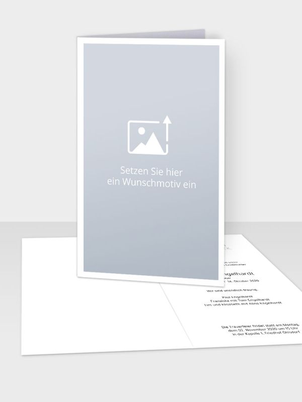 Erinnerungs-Klappkarte Hochformat (105 x 148 mm, Din A6) | Freies Design | EB_4H_100